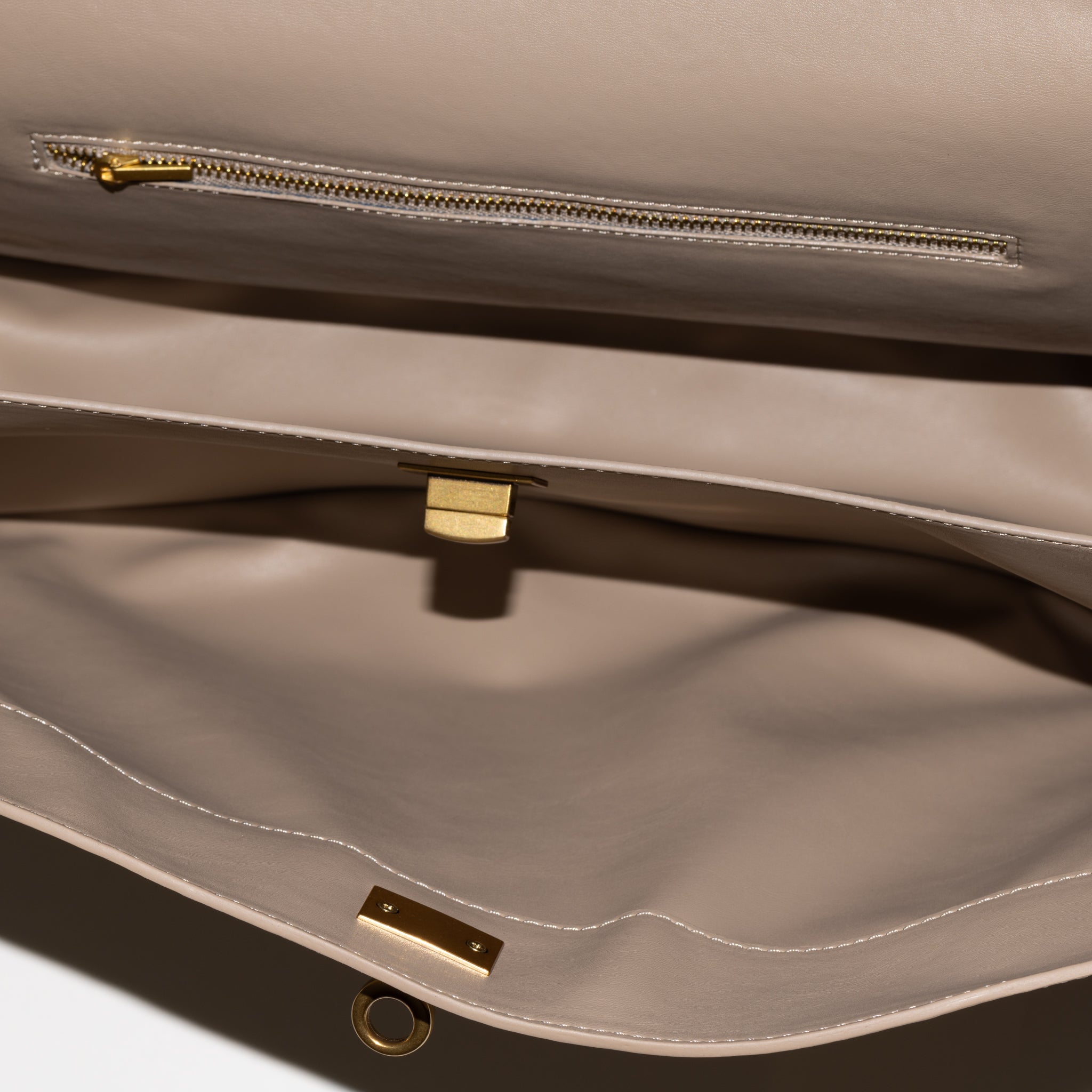 Sac à main en cuir Bianca 36 - Crème