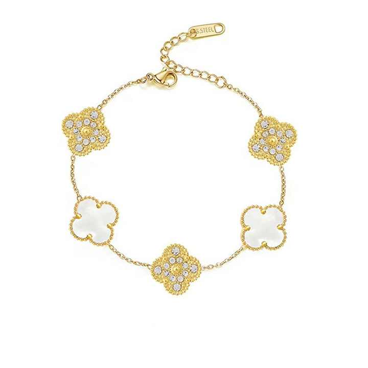Bracelet Alicia Trèfle à Quatre Feuilles