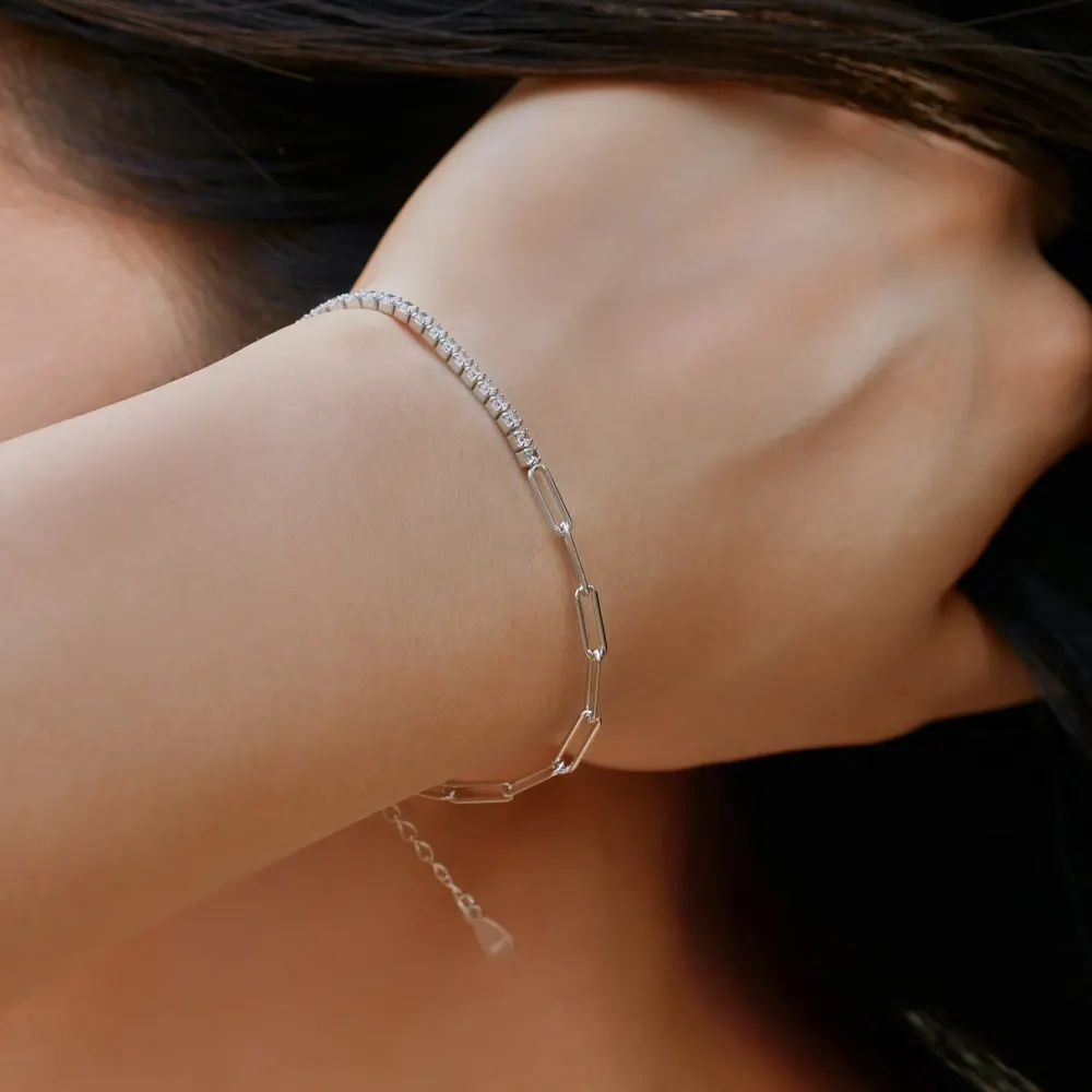Elettra bracelet in silver color