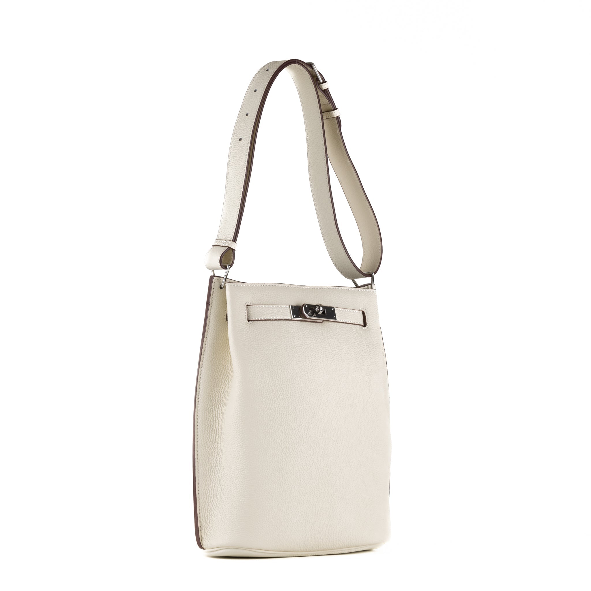Kortney Sac à Bandoulière en Cuir 24 - Beige