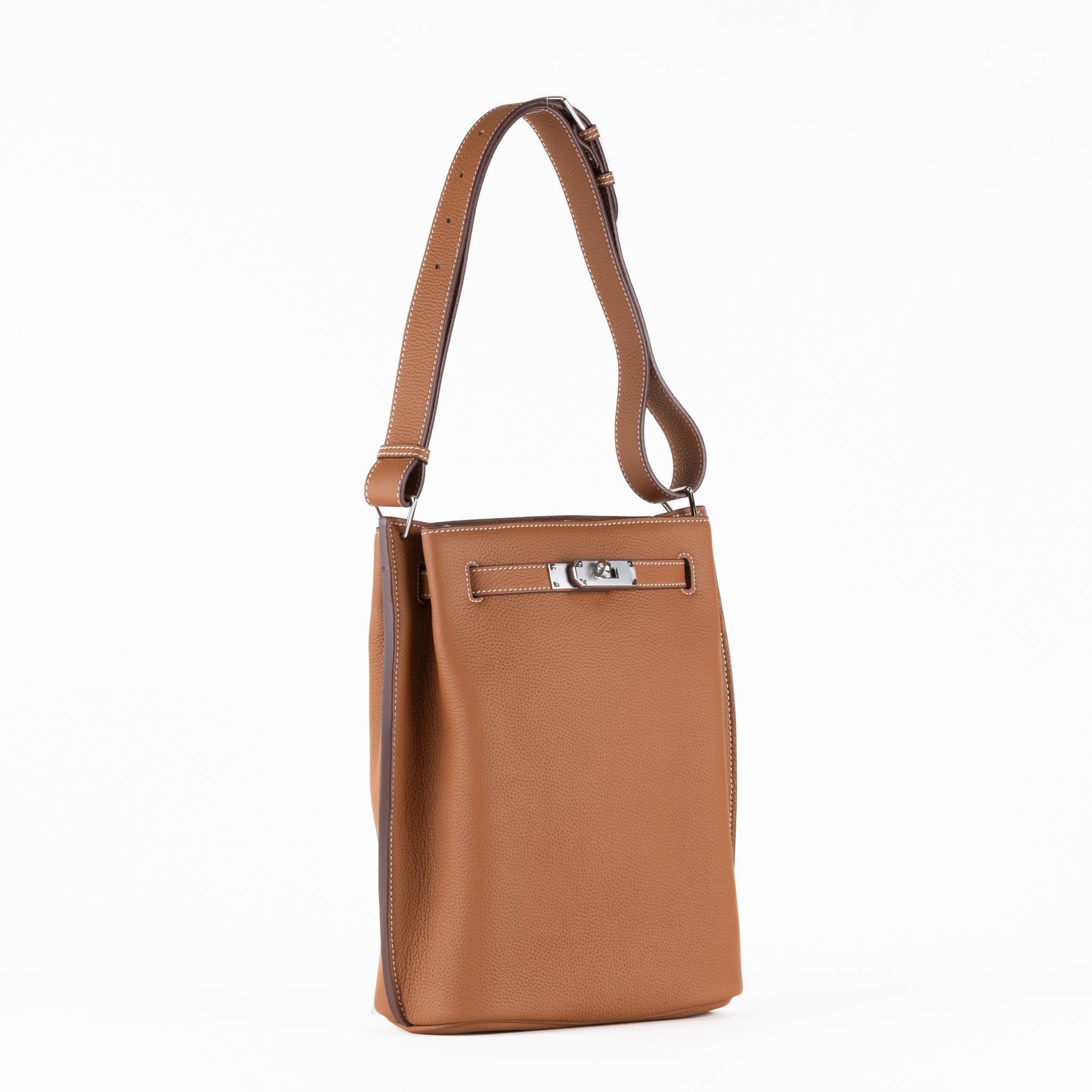 Kortney Sac à Bandoulière en Cuir 24 - Camel