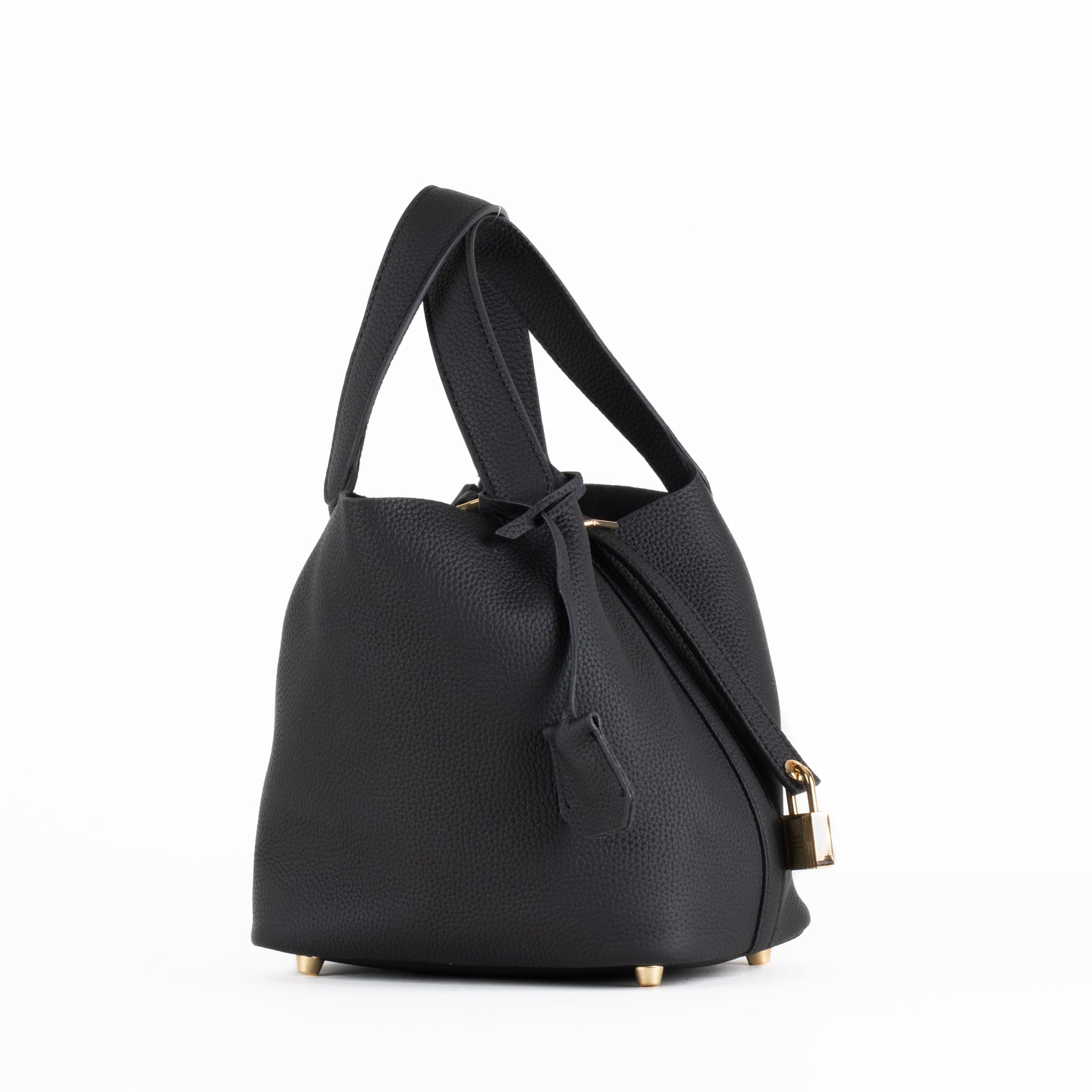 Lucie Sac à Main en Cuir 18 - Noir