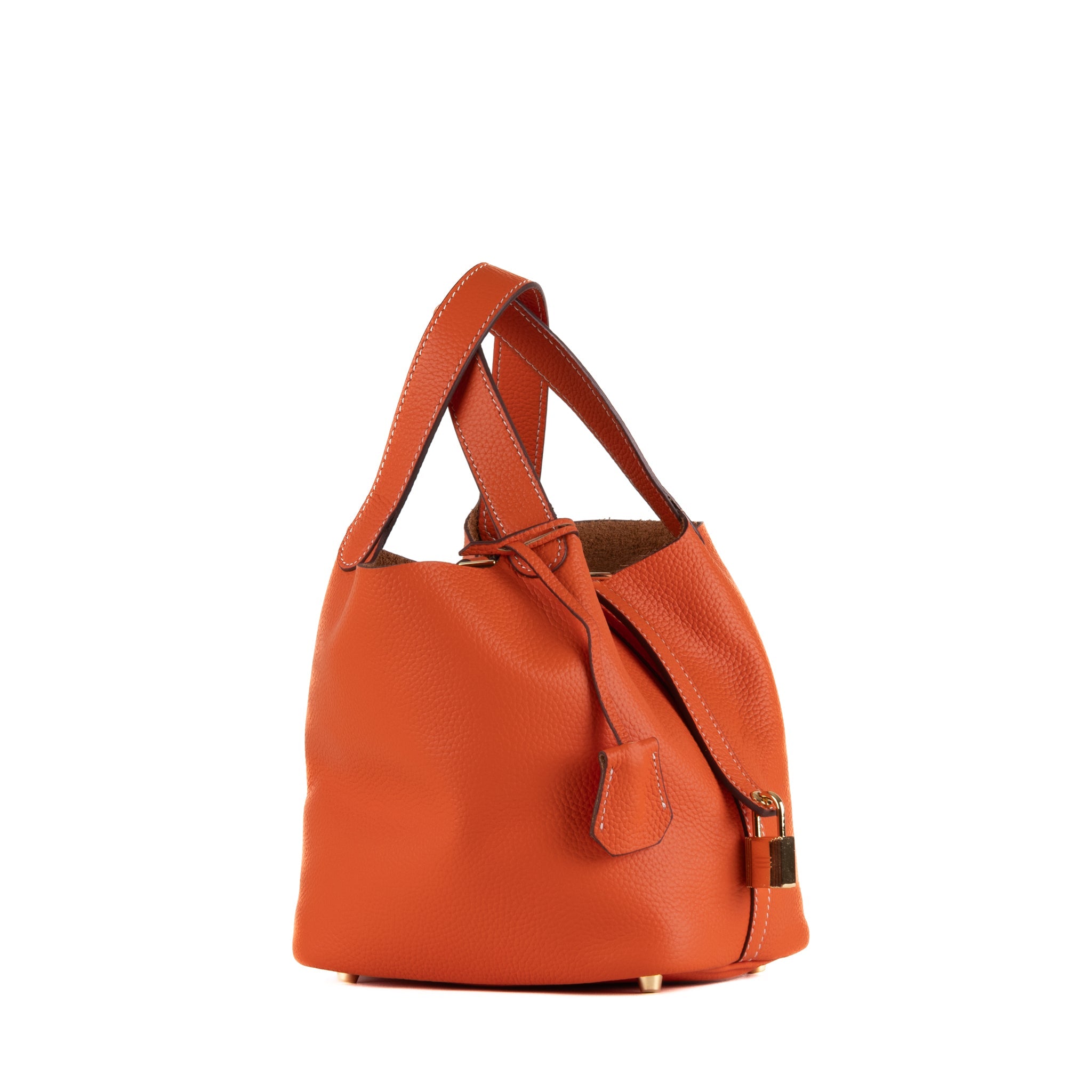 Lucie Sac à Main en Cuir 18 - Orange
