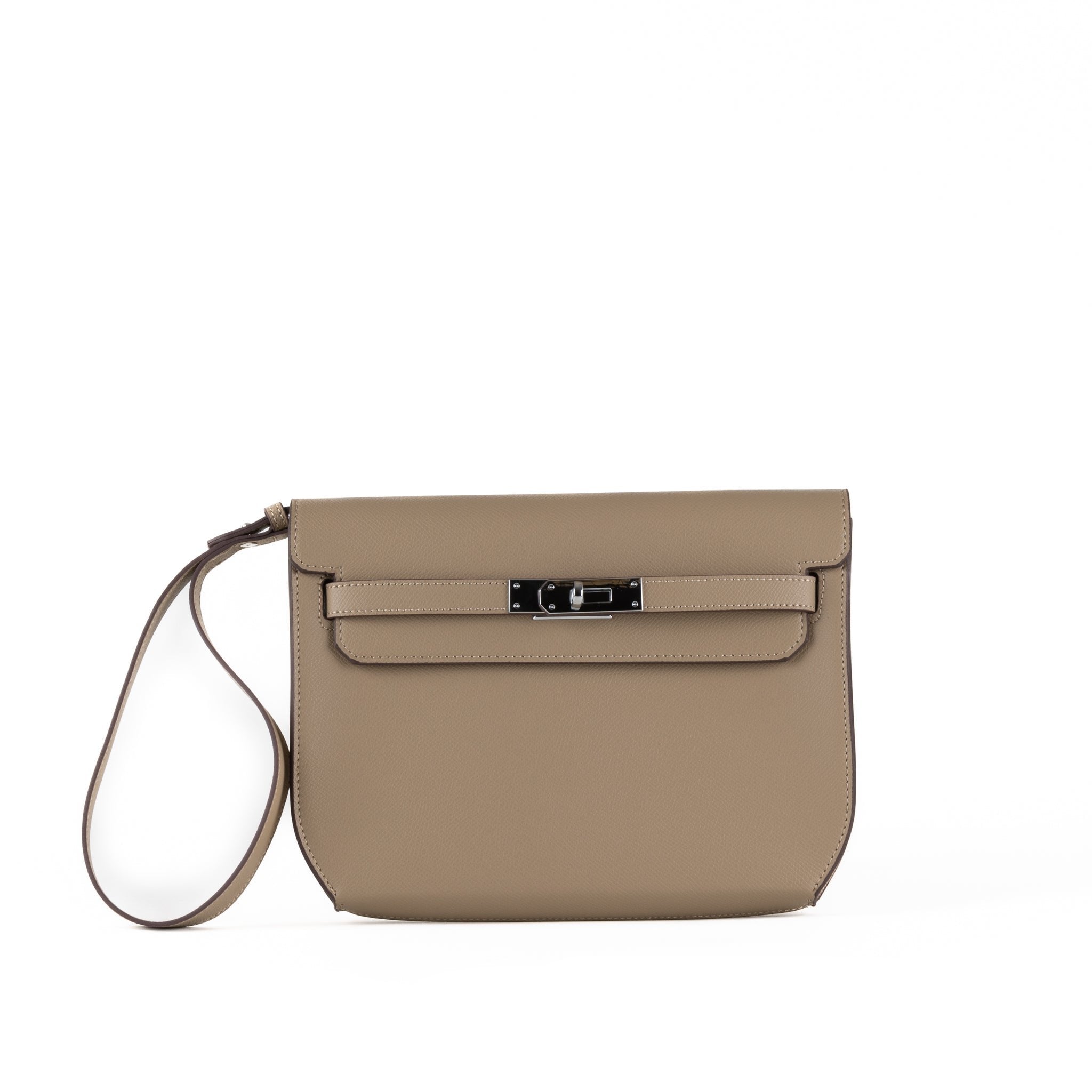 Mella Pochette en cuir 25 - Cacahuète