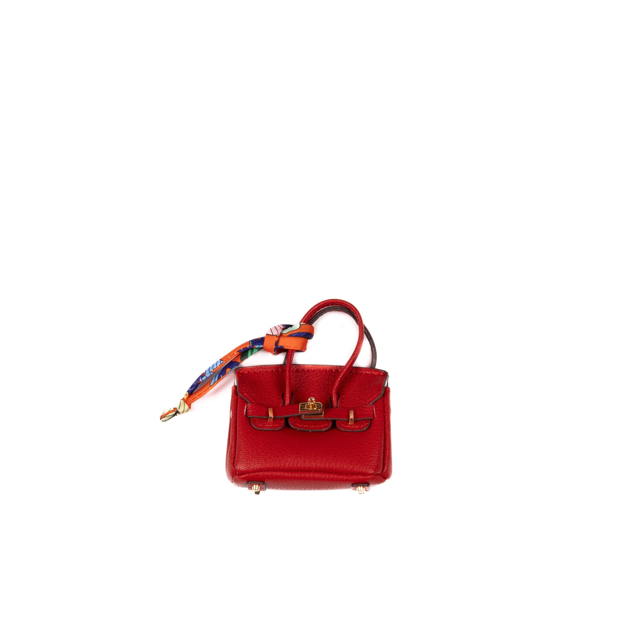 Mini sac avec pendentif 8cm - Rouge