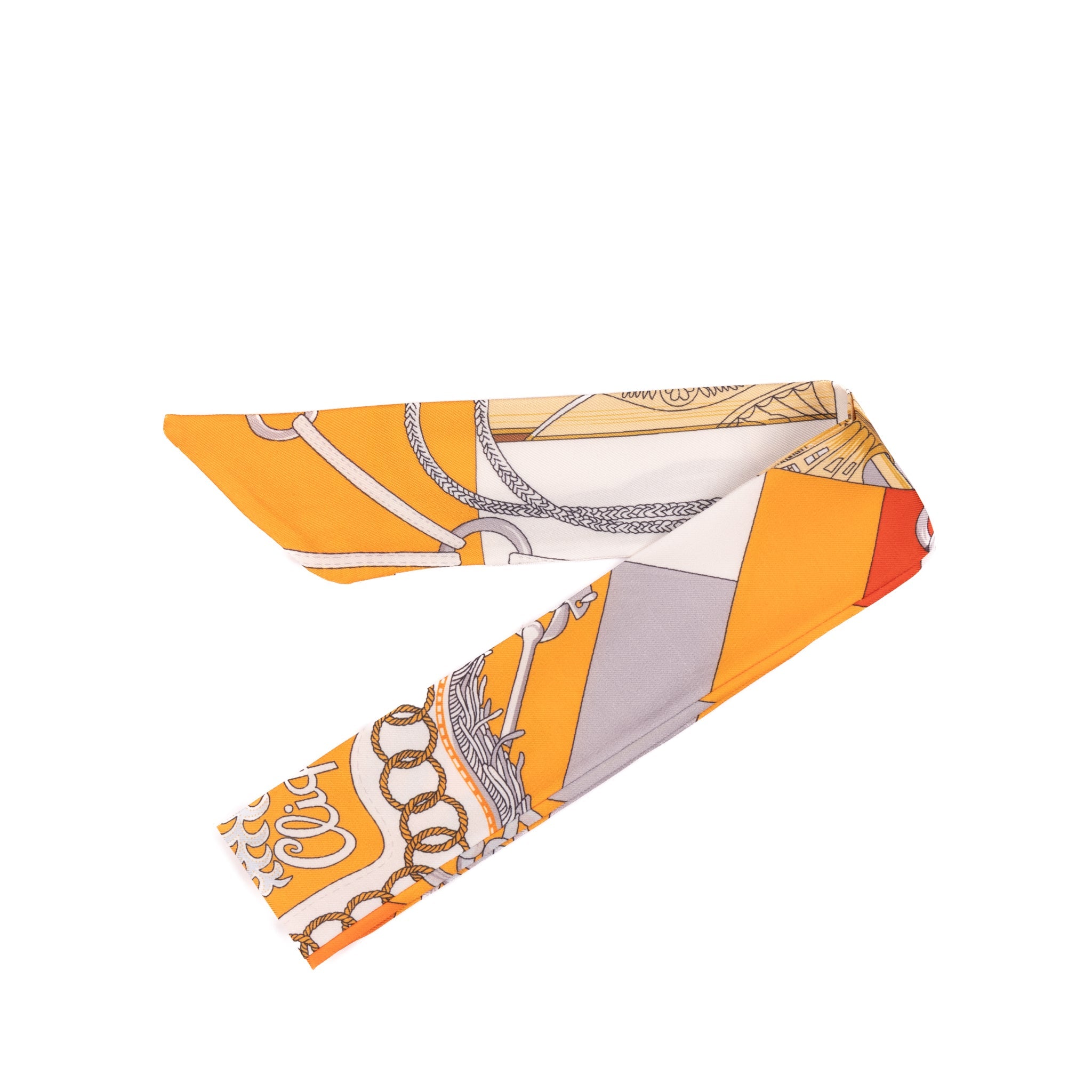 Ruban satiné 45cm - Orange