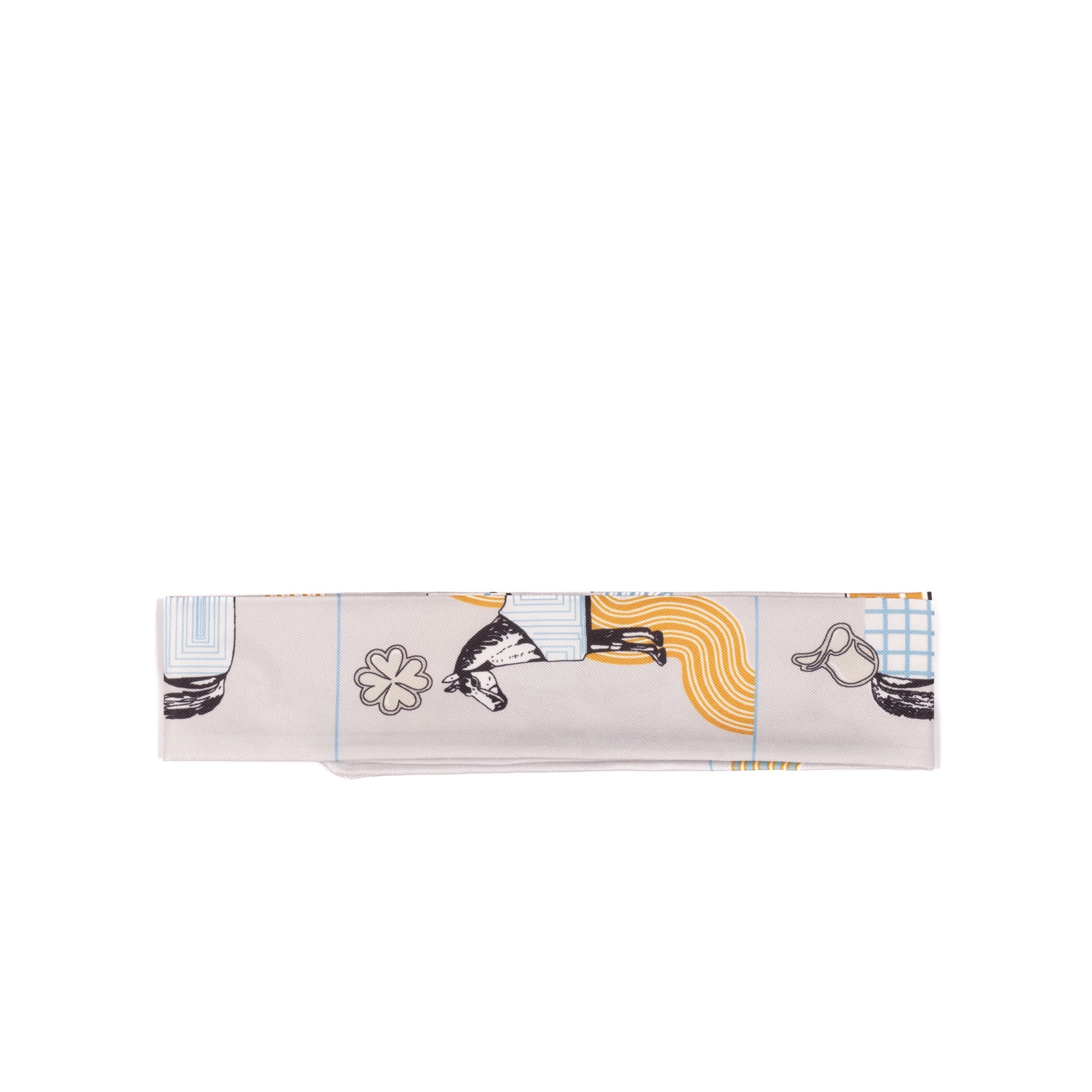 Ruban satiné 45cm - Gris
