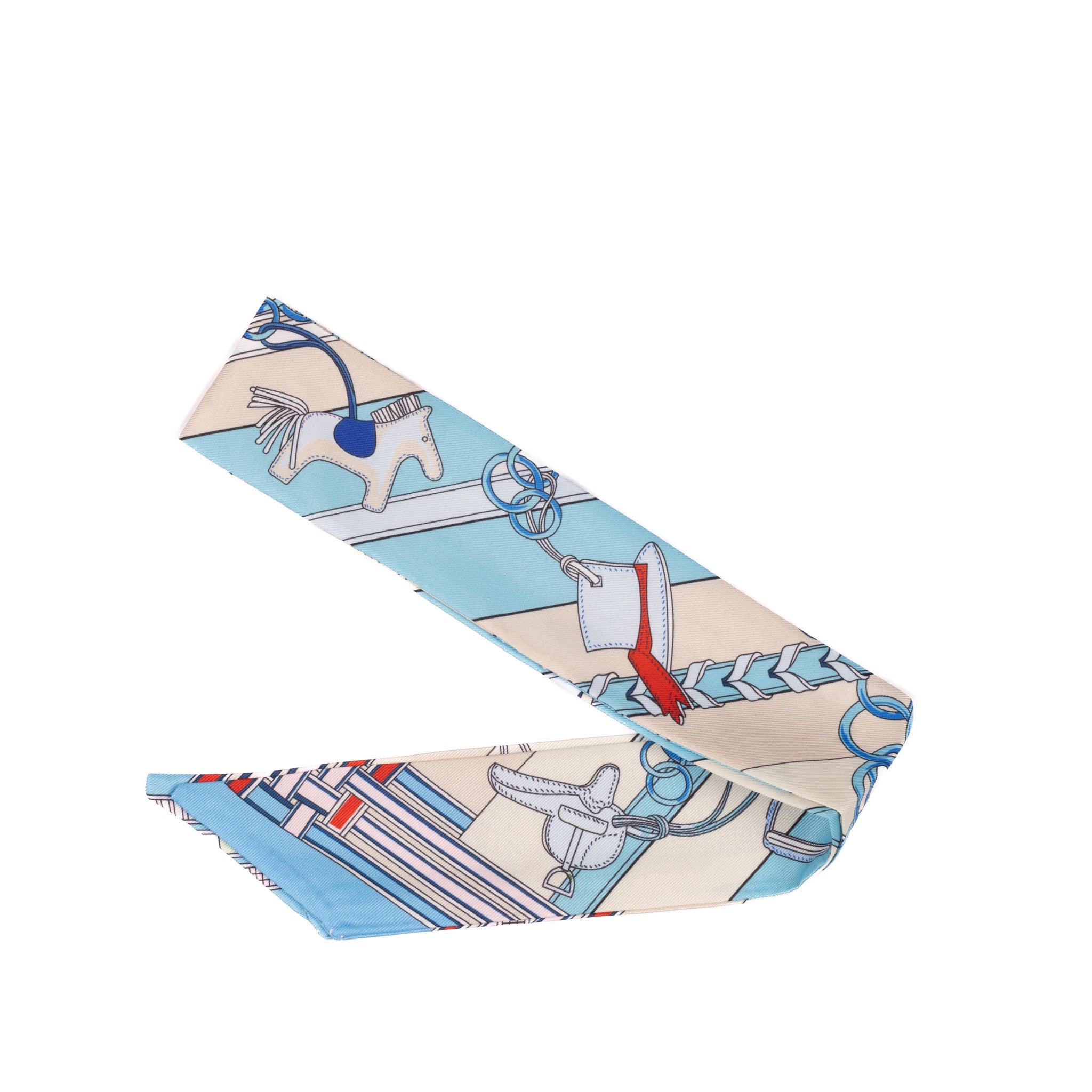 Ruban satiné 45cm - Bleu
