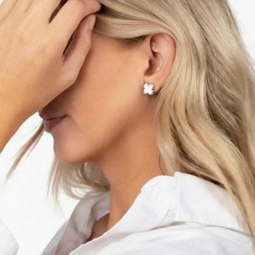 Boucles d'oreilles Dina Trèfle