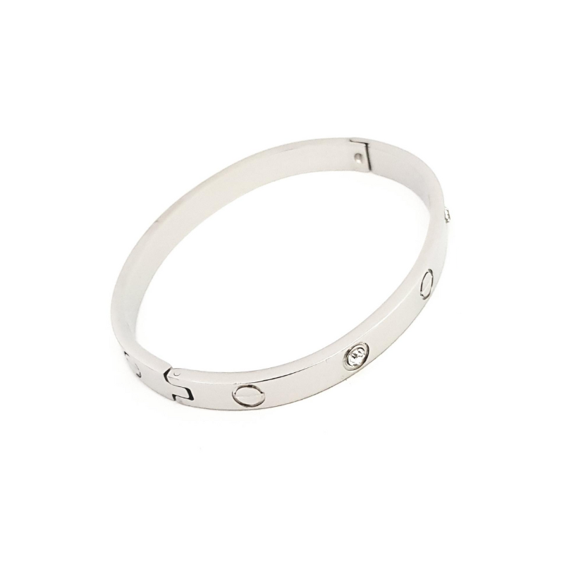 Bracelet Chloé en couleur argent avec pierres
