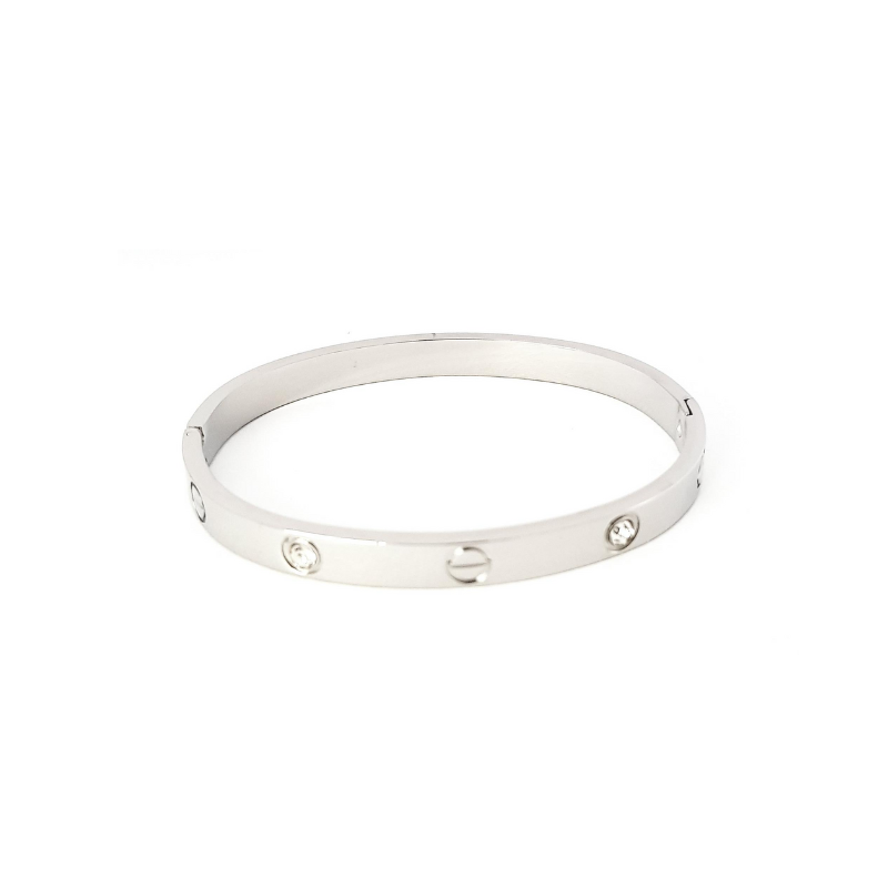 Bracelet Chloé en couleur argent avec pierres