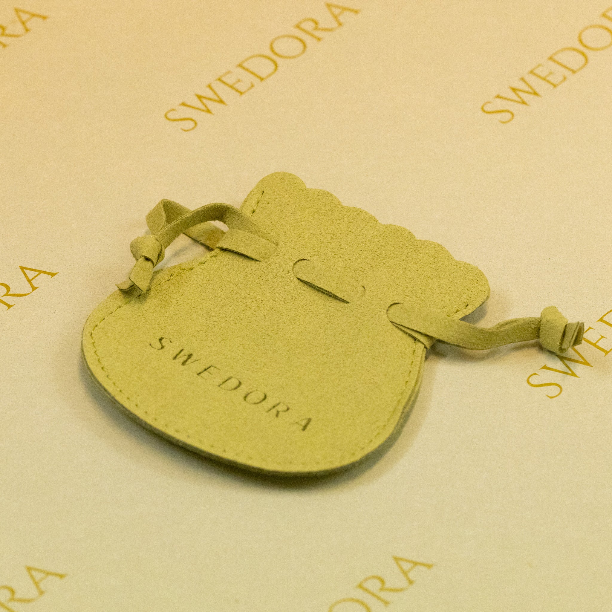 Pochette à bijoux pour bagues et boucles d'oreilles - Vert