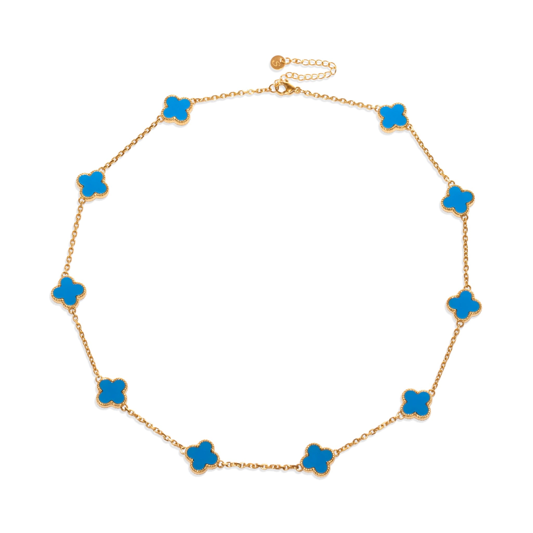 Collier Azzurra 10 Trèfles