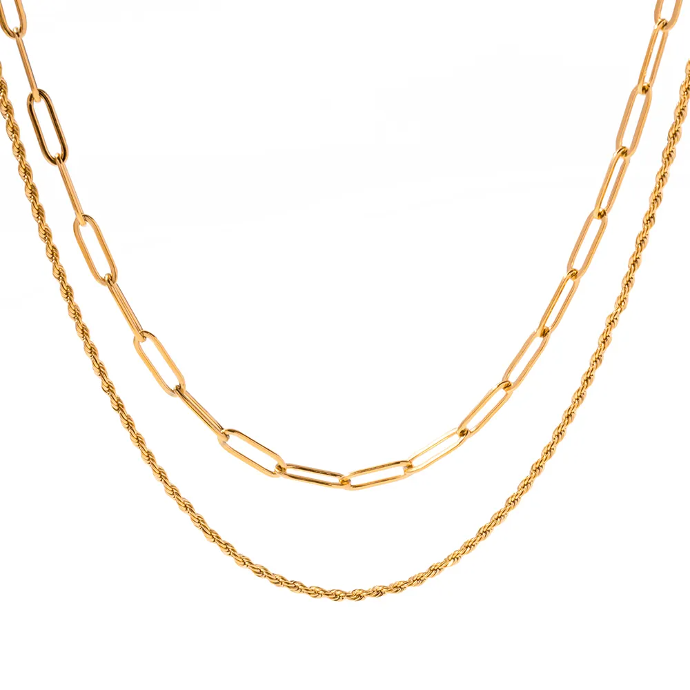 Collier double Elissa