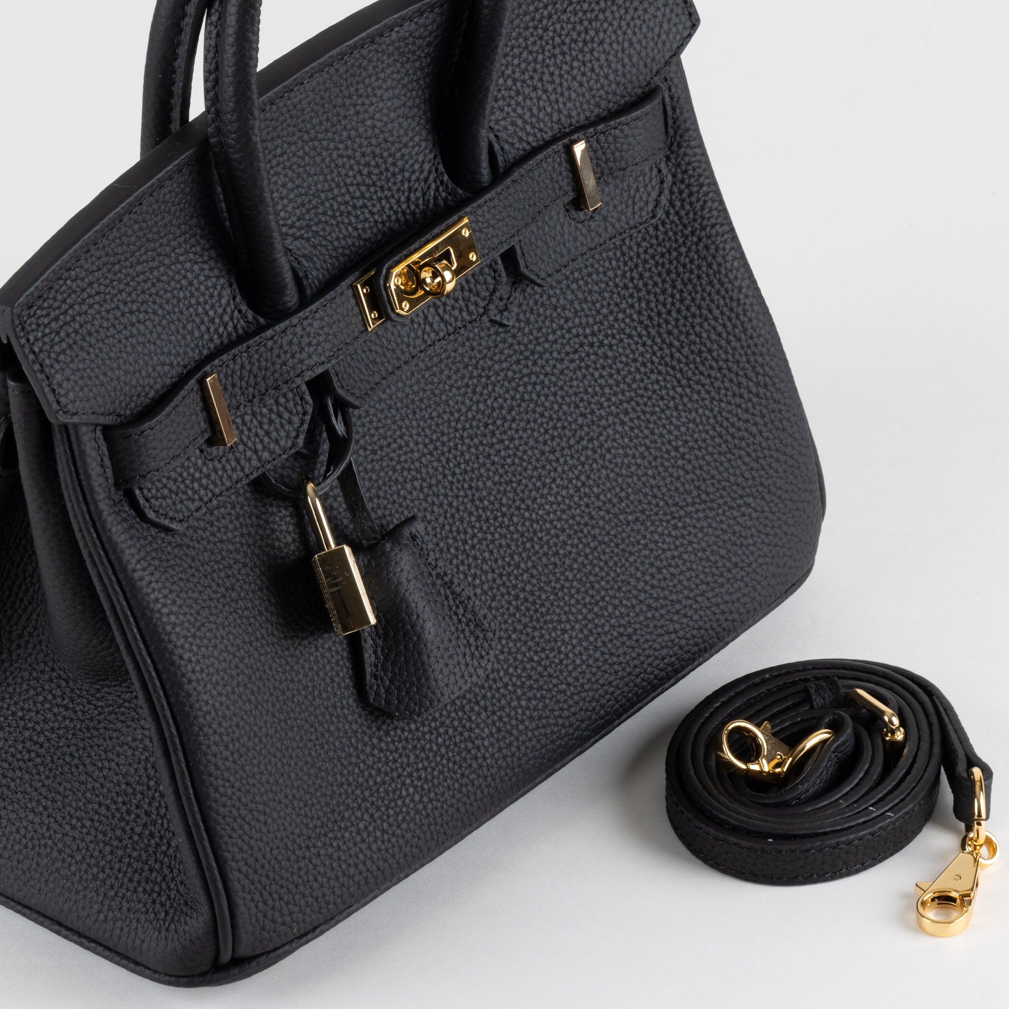 Ella Sac à main en cuir 25 - Noir