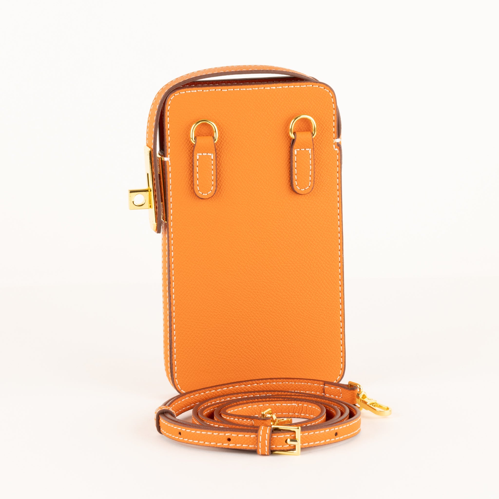 Fairlie Étui pour Portable en Cuir 18 - Orange