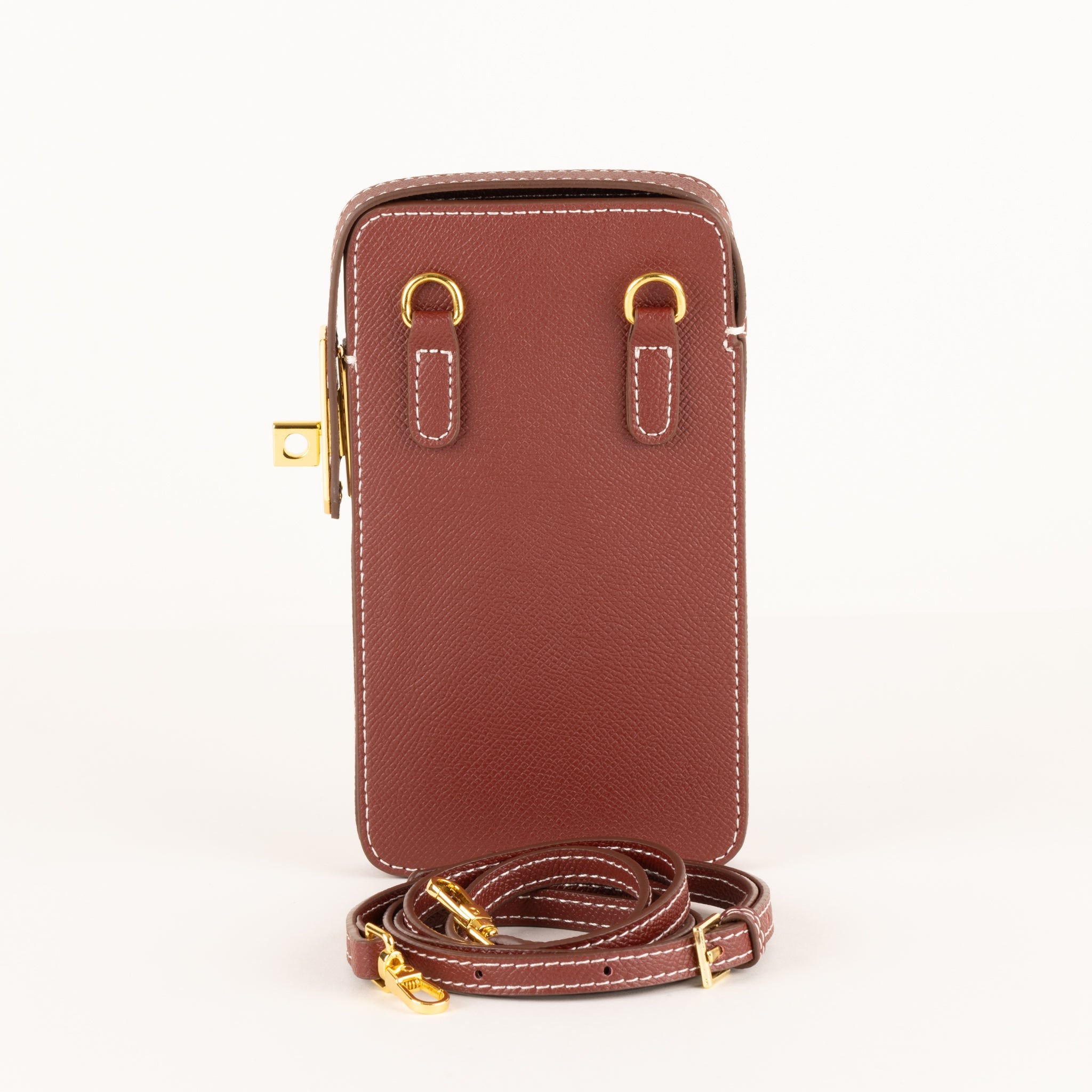 Fairlie Étui pour Portable en Cuir 18 - Bordeaux