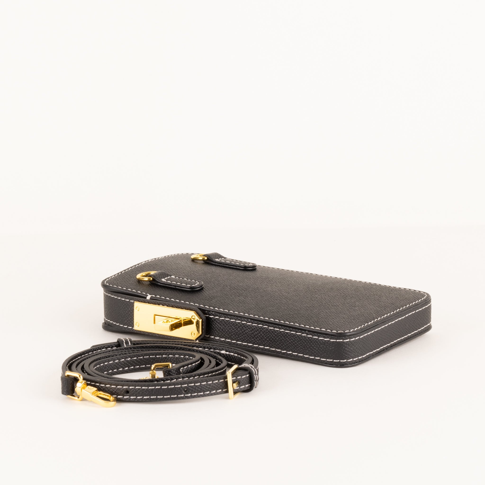 Fairlie Étui pour Portable en Cuir 18 - Noir