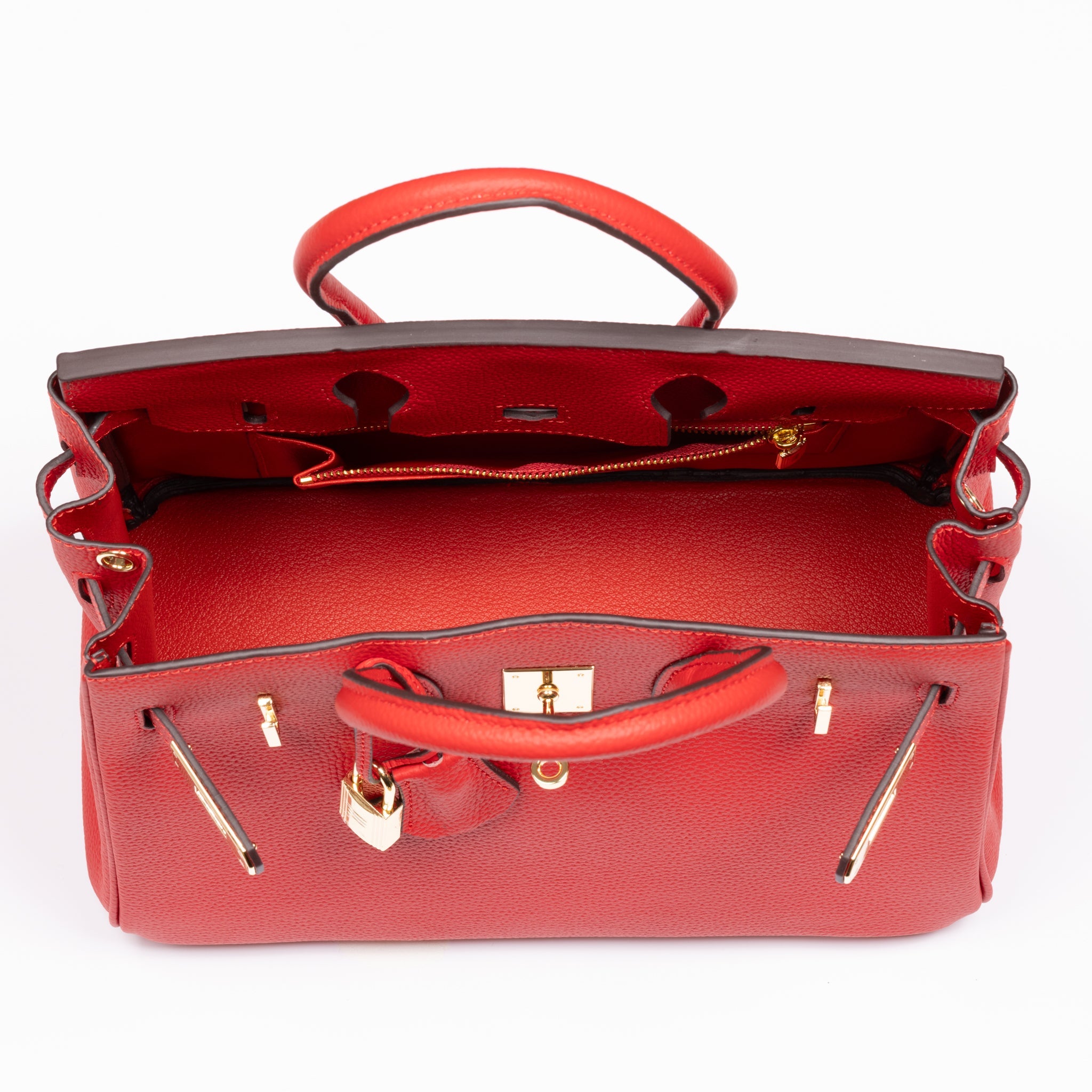 Joelle Sac à Main en Cuir 30 - Rouge