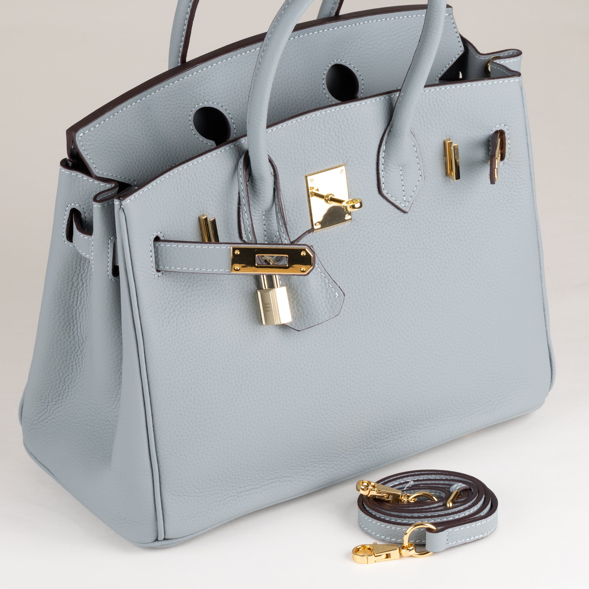 Joelle Sac à Main en Cuir 30 - Bleu