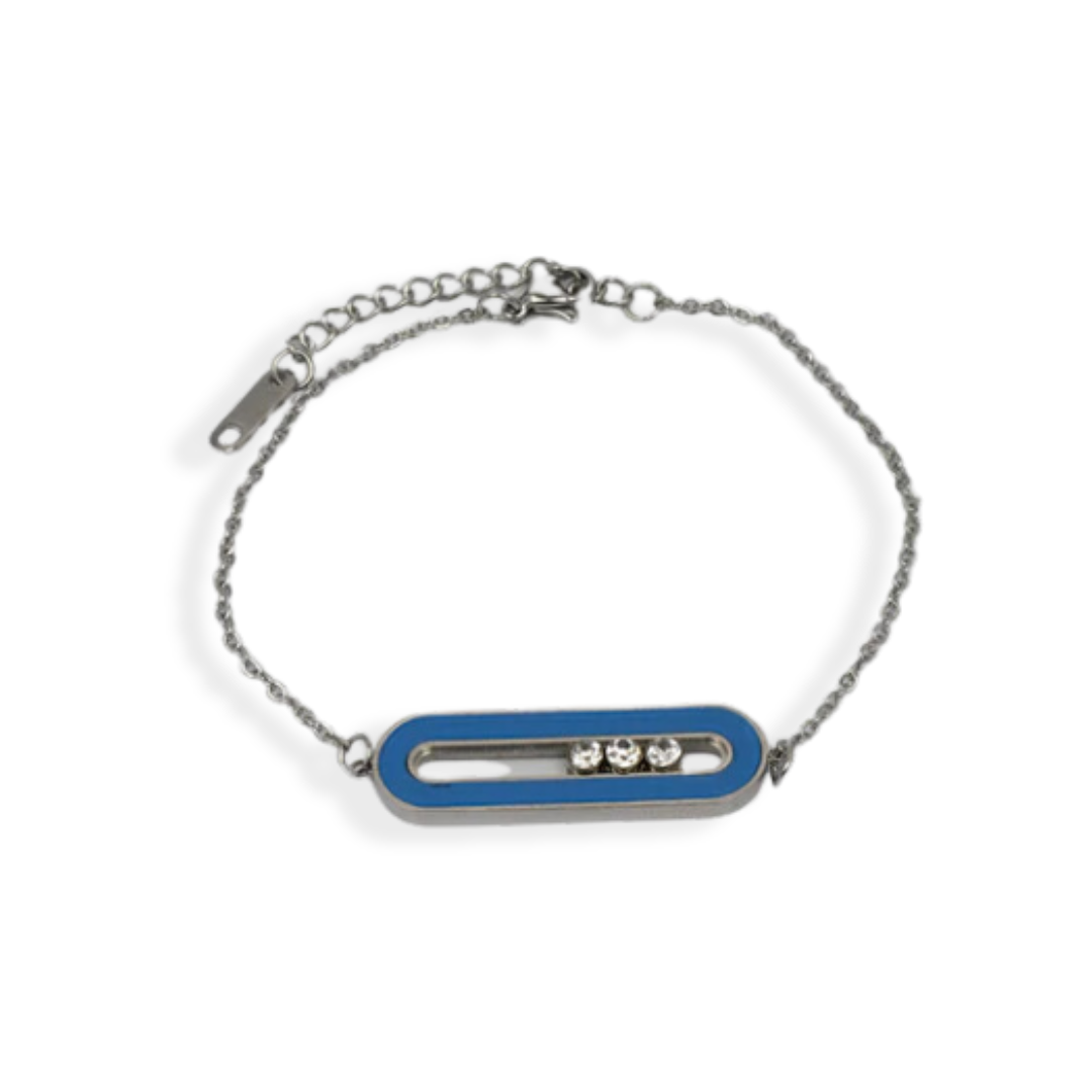Bracelet Messie couleur argent