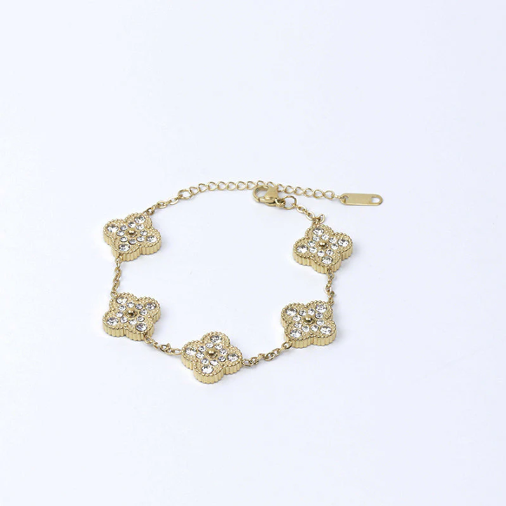 Bracelet trèfle à quatre feuilles Saria