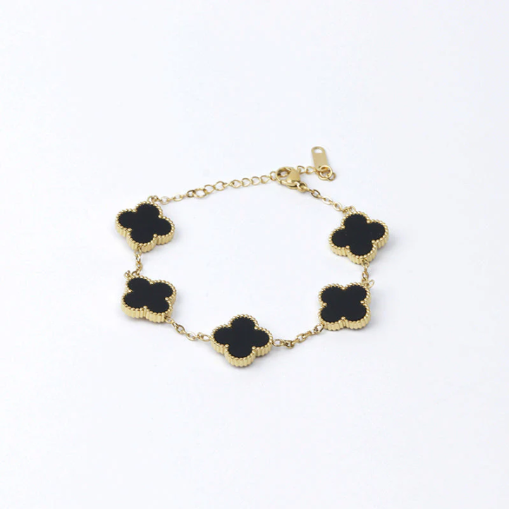 Bracelet trèfle à quatre feuilles Saria